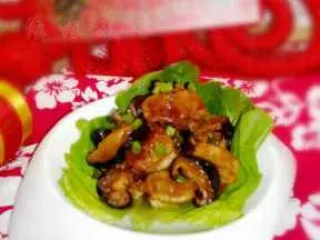 鮮菇燒雞翅