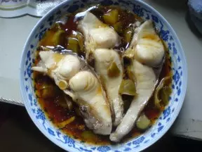 榨菜蒸魚