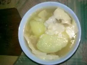 土豆腐竹排骨湯