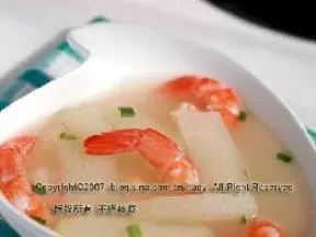 淮山玉米粒甜蝦湯