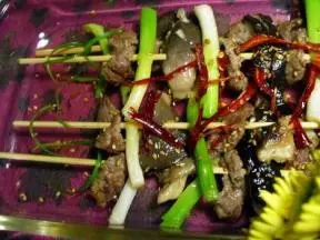 煎蘑菇牛肉串