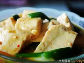 蔥葉醬豆腐