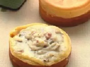 蘑菇白醬車輪餅