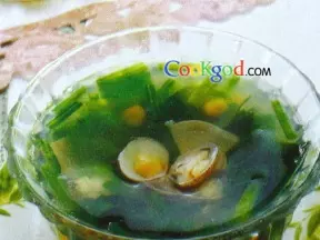 玉米蔬菜蛤蜊湯