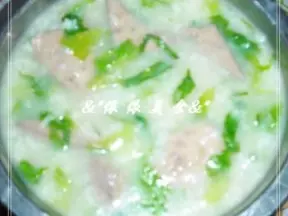 豬肝生菜粥