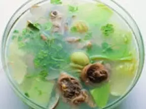 蛤蜊芥菜雞湯