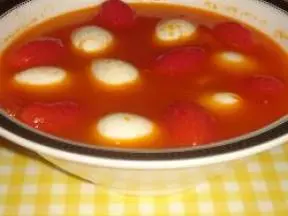 蕃茄鵪鶉蛋湯