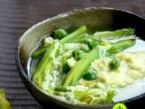 新鮮黃花菜豌豆蛋湯
