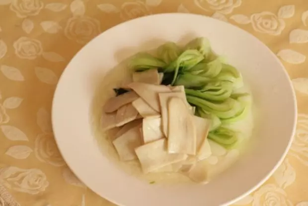 林志鵬自動烹飪鍋烹制鮑菇油菜-捷賽私房菜