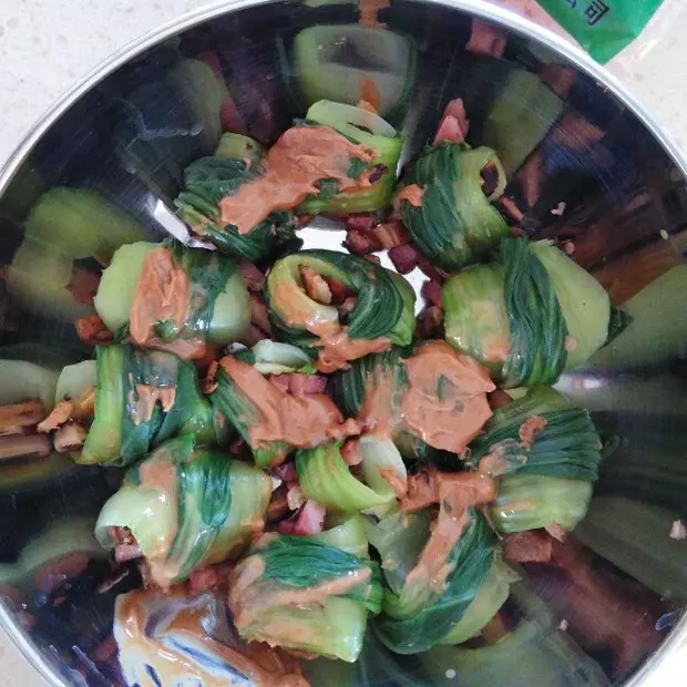 麻醬油菜卷