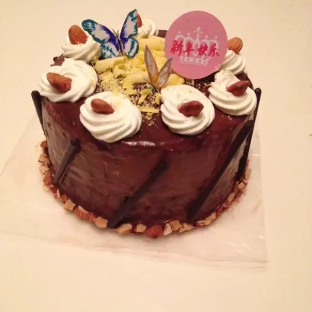 #全民美食匯,一起過新年#大杏仁巧克力蛋糕