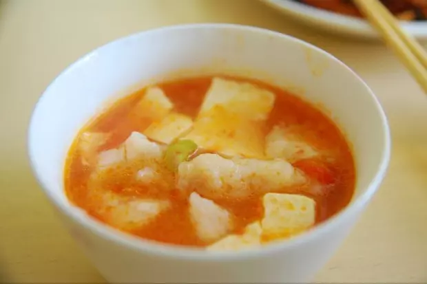 番茄龍利魚豆腐湯