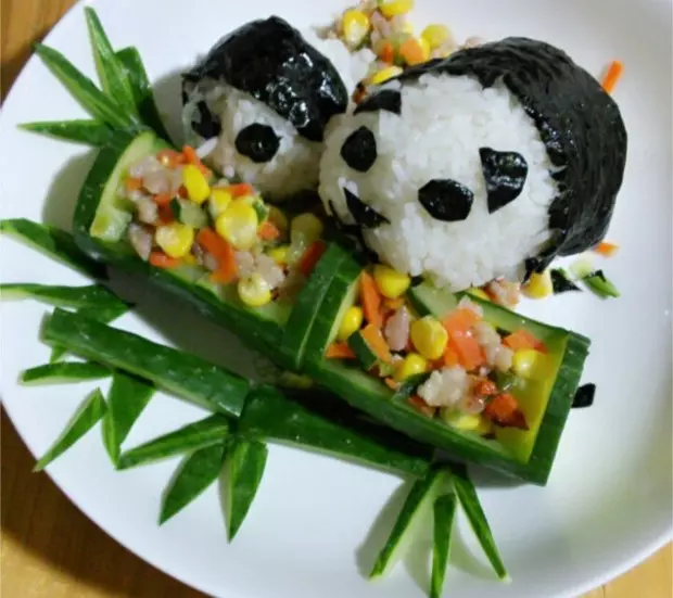 開心熊貓飯糰
