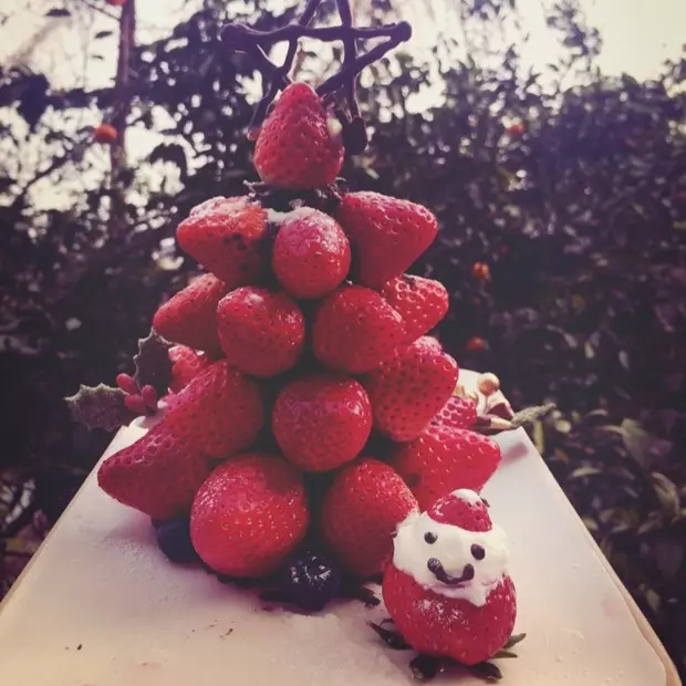 草莓聖誕樹。ヾ(*´∀｀*)ﾉ
