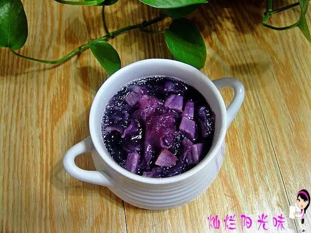 銀耳紫薯湯