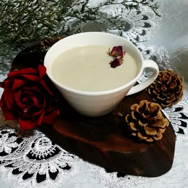 [山姆牛奶]之玫瑰普洱奶茶
