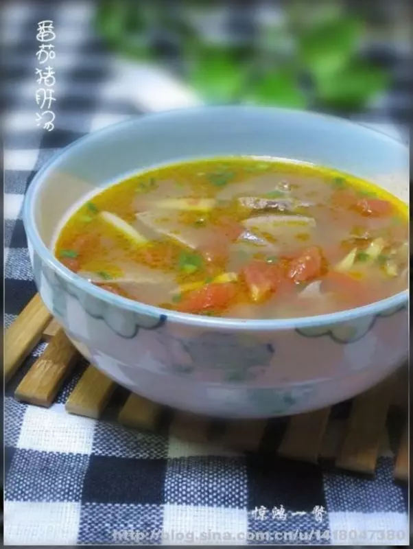 番茄豬肝湯