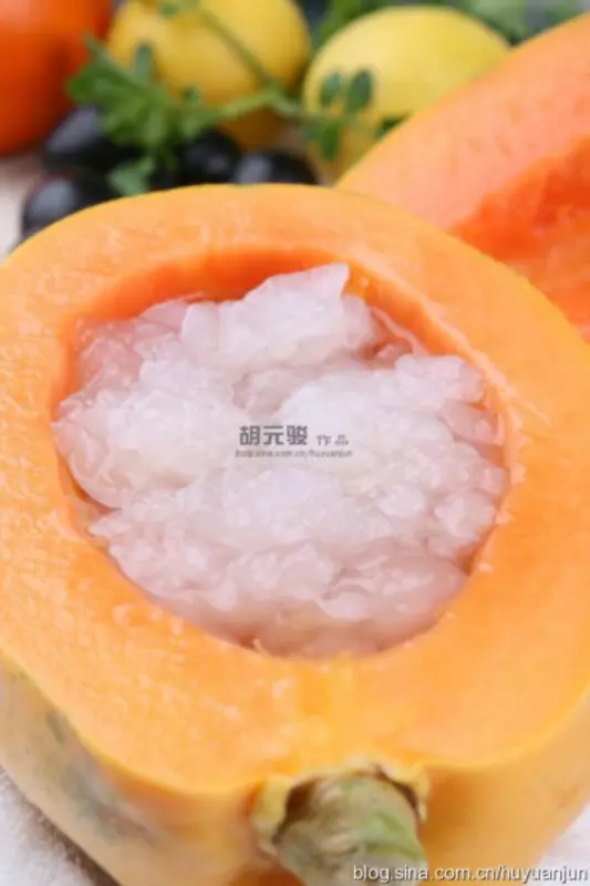 木瓜冰糖燉雪蛤