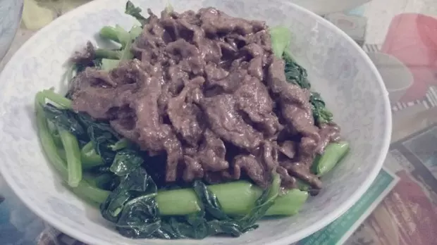 潮汕菜--芥藍炒牛肉