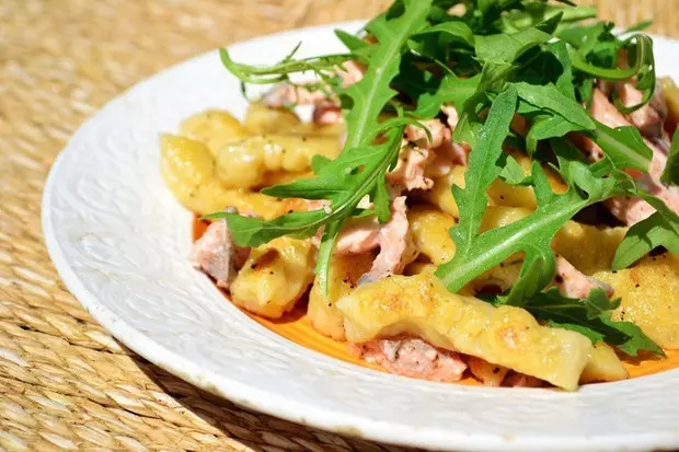 三文魚意式麵疙瘩salmon gnocchi