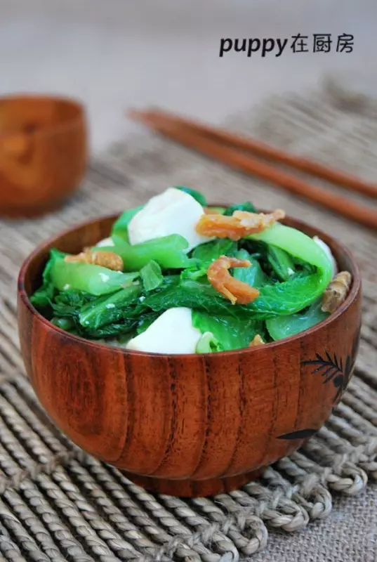 小白菜海米燉豆腐