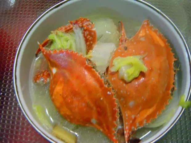 螃蟹白菜湯