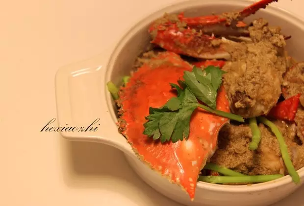 綠咖喱蟹