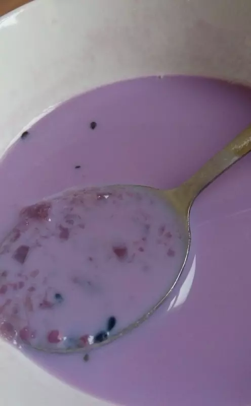 紫薯胚芽牛奶汁