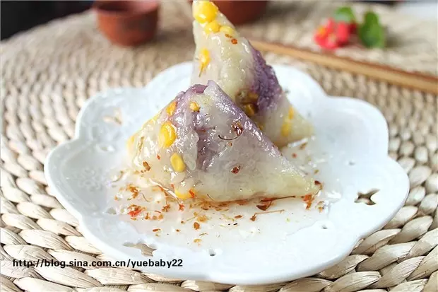 紫薯玉米香粽