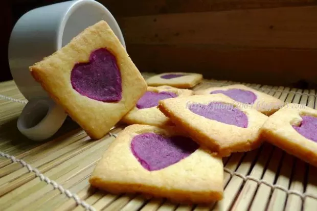 椰蓉紫薯心餅乾