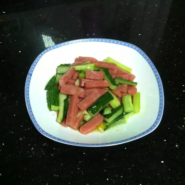 黃瓜炒火腿