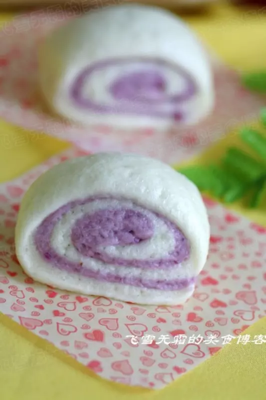 紫薯雙色饅頭