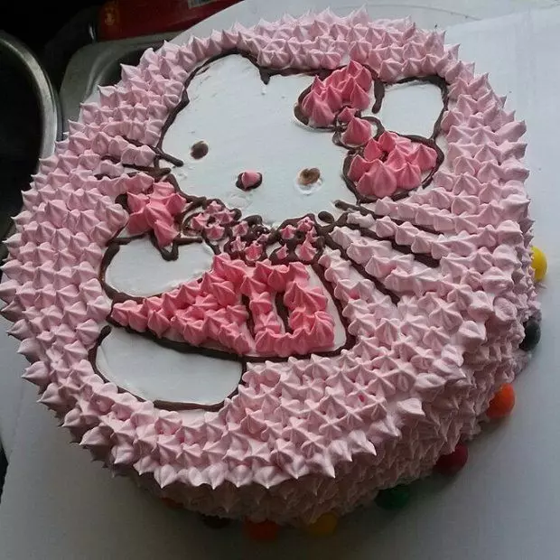 KT貓裱花蛋糕