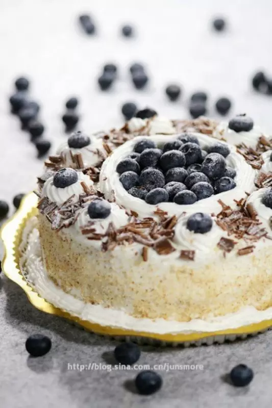 藍莓裝飾蛋糕