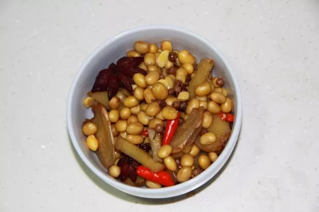 五香花椒煮黃豆
