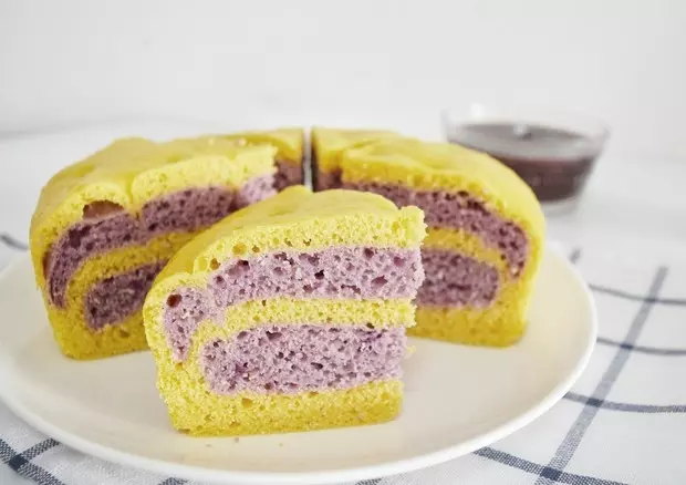 紫薯南瓜雙色發糕