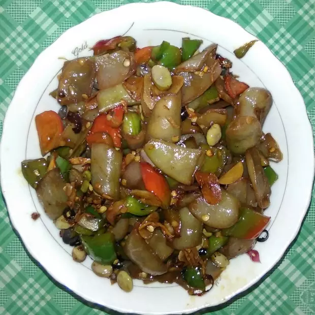 山椒炒刀豆