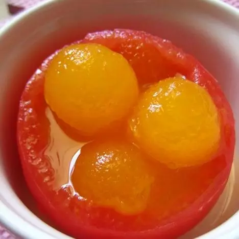 番茄橙汁冬瓜球