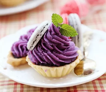 奶油紫薯派