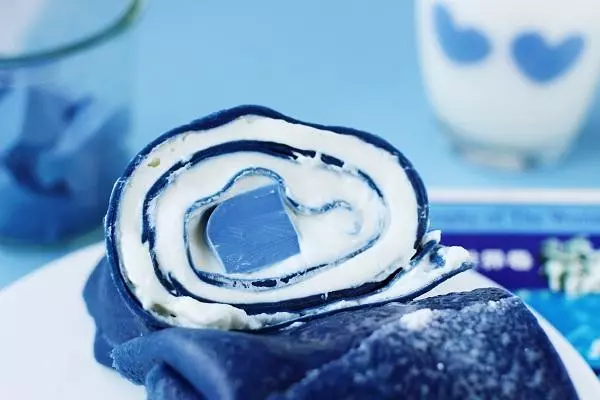 藍色奶凍毛巾卷的做法