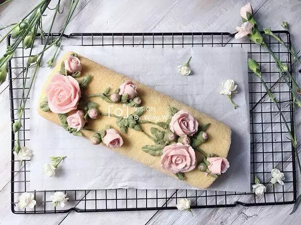 立體玫瑰花蛋糕卷的做法