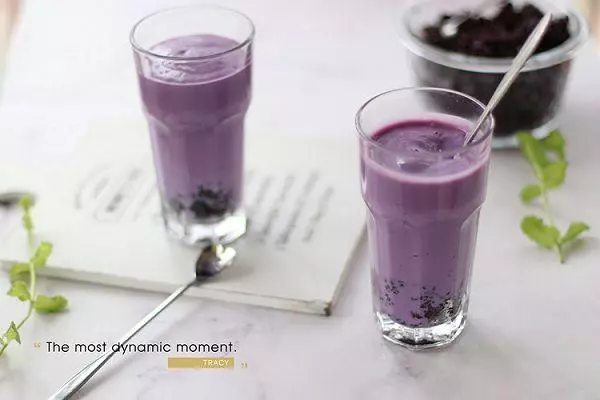 奶香紫薯血糯米糊的做法