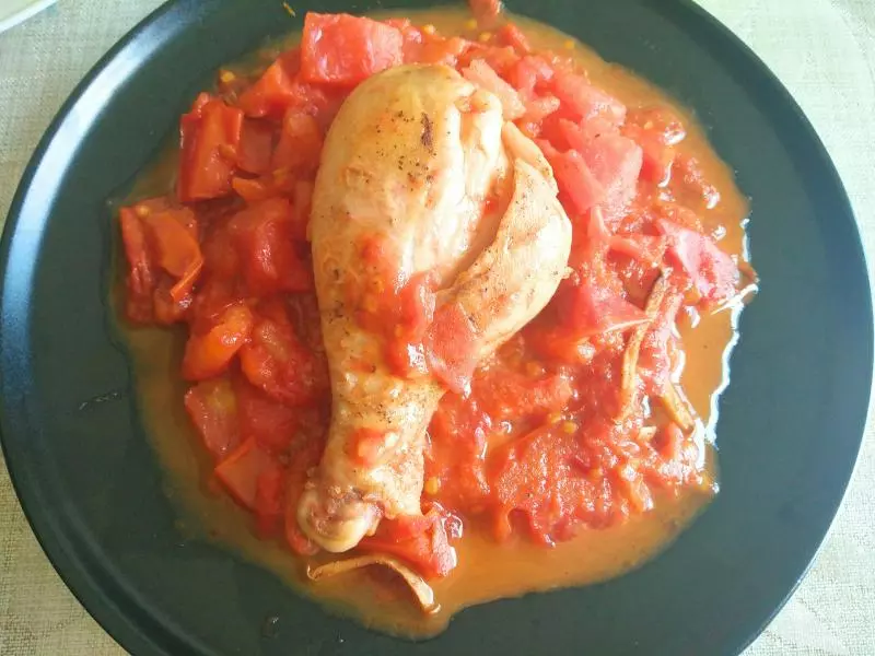 番茄醬燒雞腿（少油）