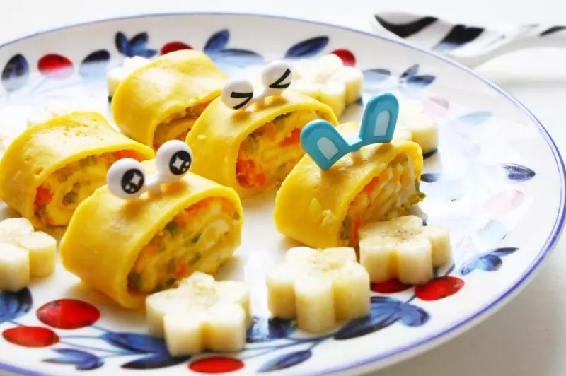 寶寶輔食：胡蘿蔔鱈魚生菜芝士蛋卷