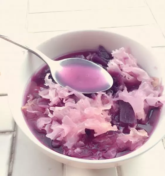 紫薯銀耳糖水