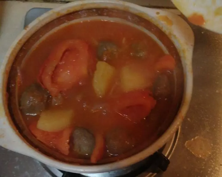 番茄土豆牛丸湯