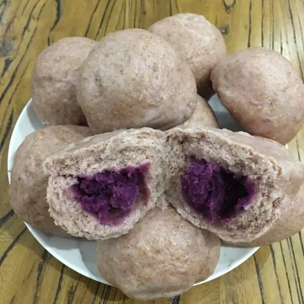 紫薯雜糧饅頭花捲