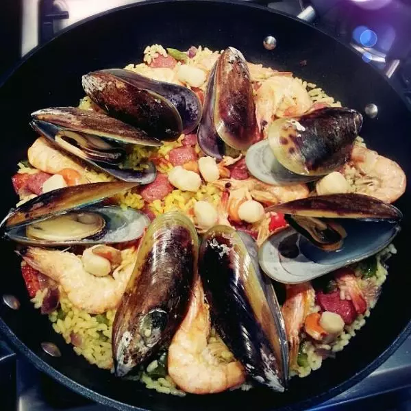 西班牙海鮮飯{paella rice}