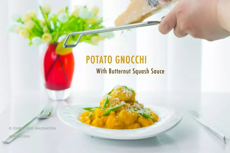素食星期三 - 南瓜汁煮馬鈴薯糰子Gnocchi