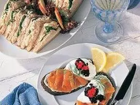 鮭魚魚子醬三明治